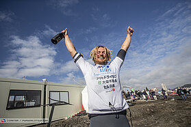 All smiles for after a rollercoaster day