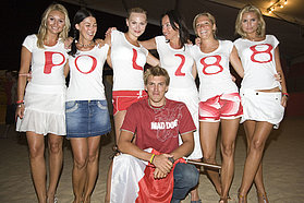 Jakub Kosmowski brings his personal fan club from Poland