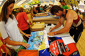 Bjorn Dunkerbeck signs in