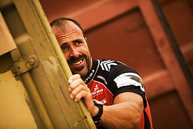 Micah Buzianis in the pits