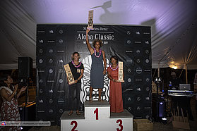 Womens podium for the Aloha
