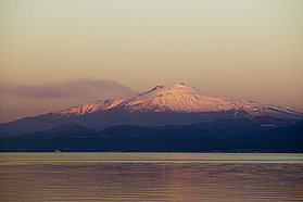 First light on Etna