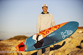Liam with  his board