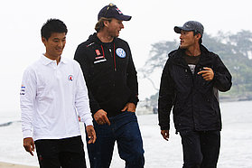 Bjorn Dunkerbeck chats with Kwon Oh-Han and Lee Joe Cheol