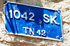 Alacati street sign