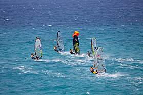 Slalom action here in Fuerteventura